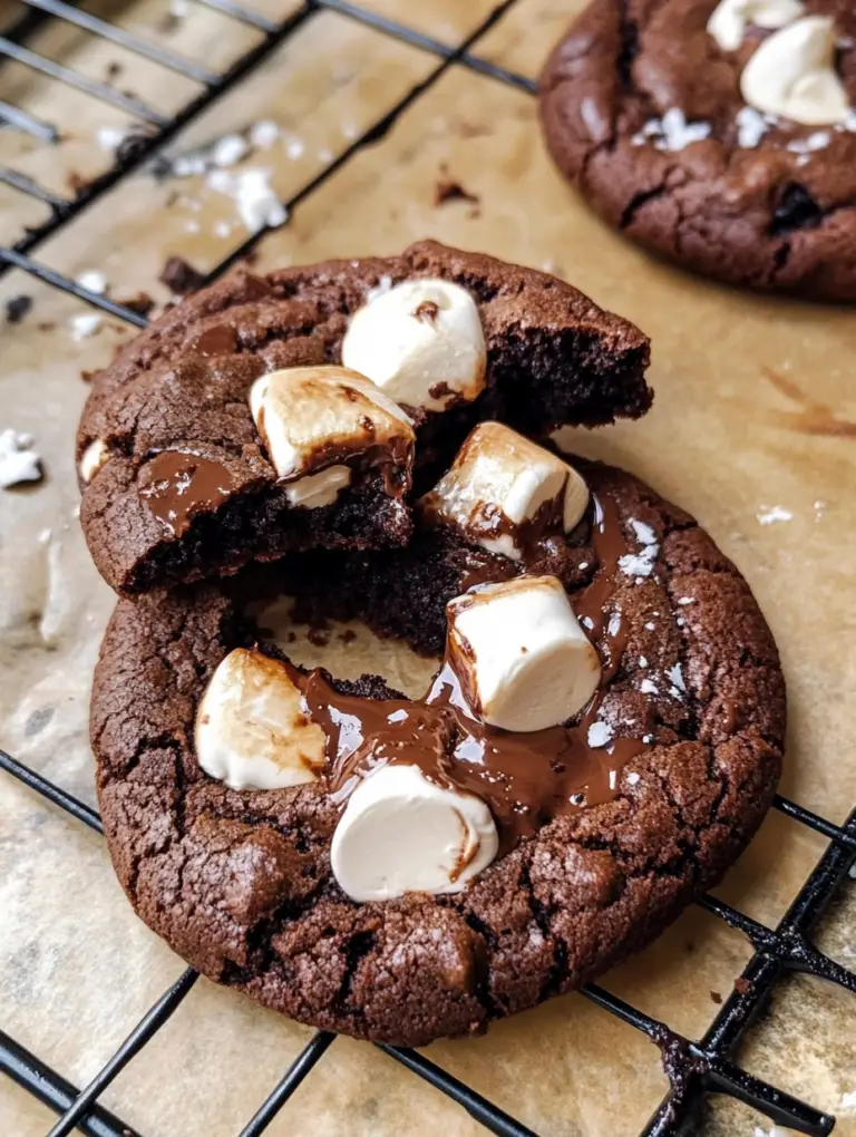 Double Chocolate S’mores Cookies