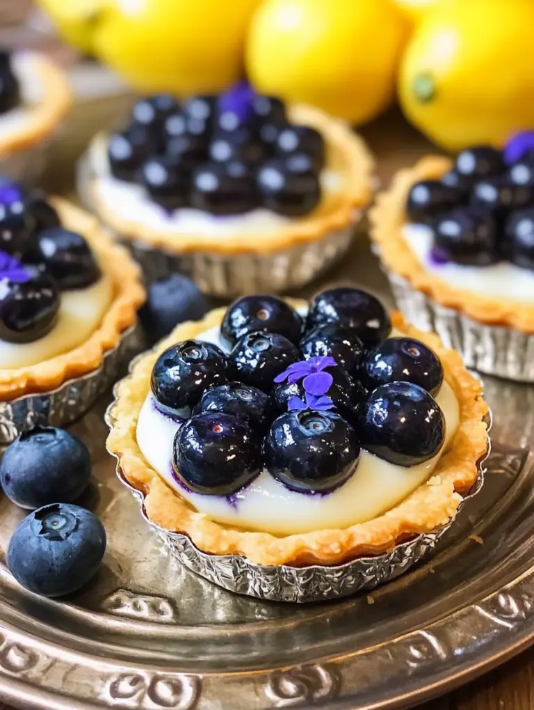 Lemon-Blueberry Tarts