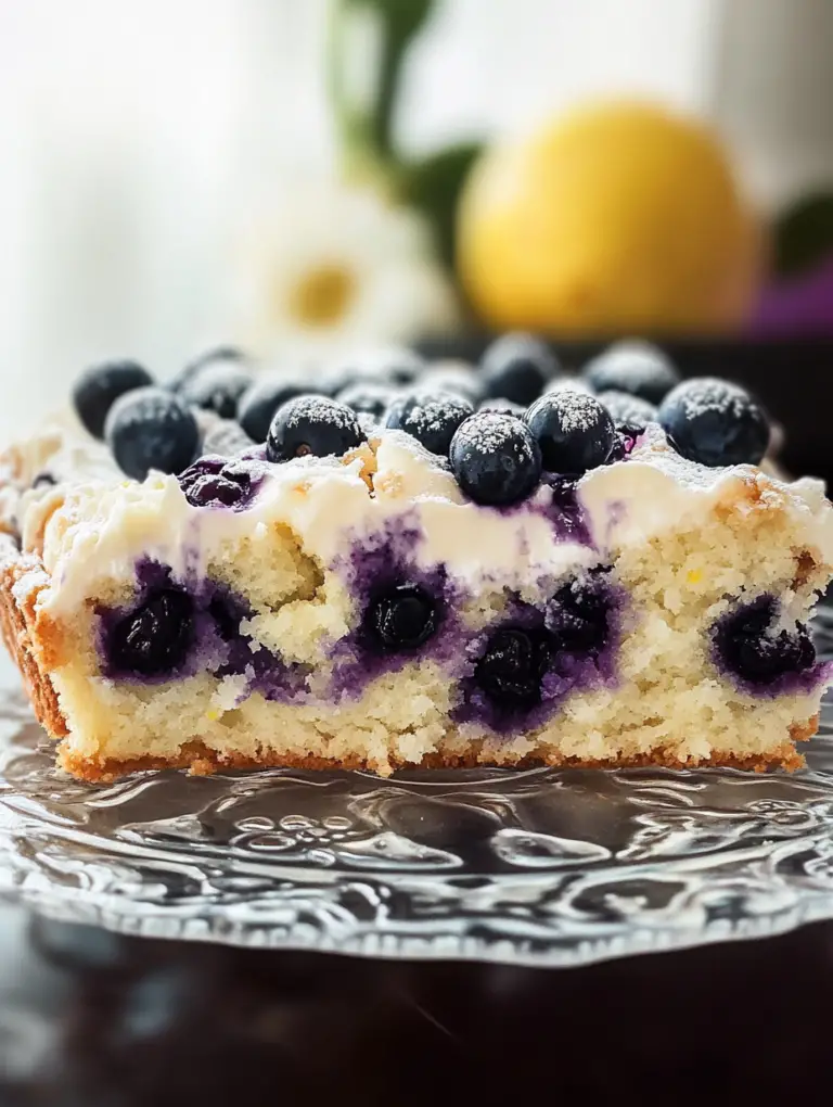 Blueberry Lemon Breakfast Cake