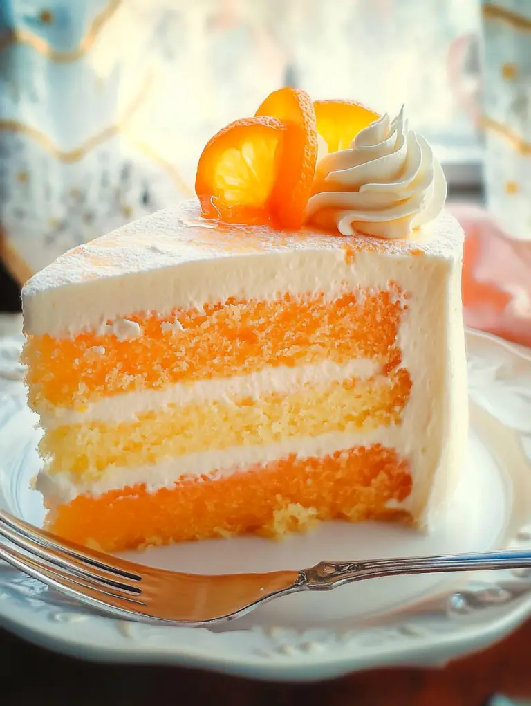 Dreamy Orange Creamsicle Cake