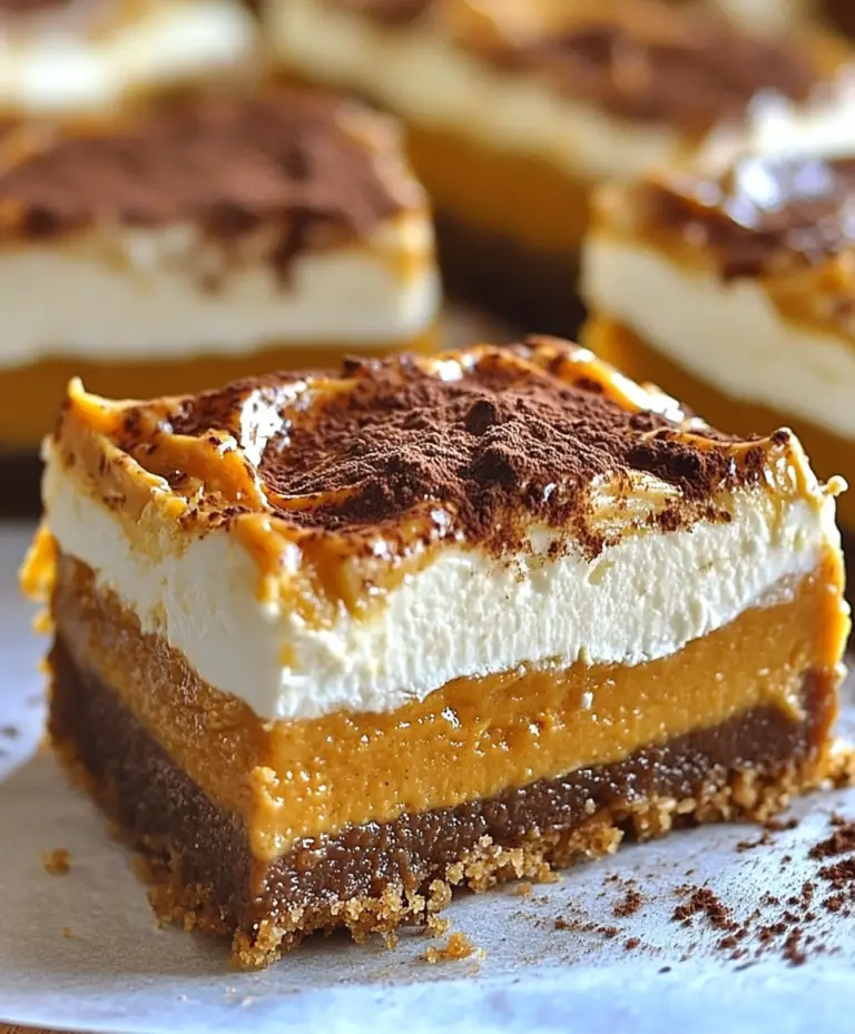 Creamy Pumpkin Delight Bars