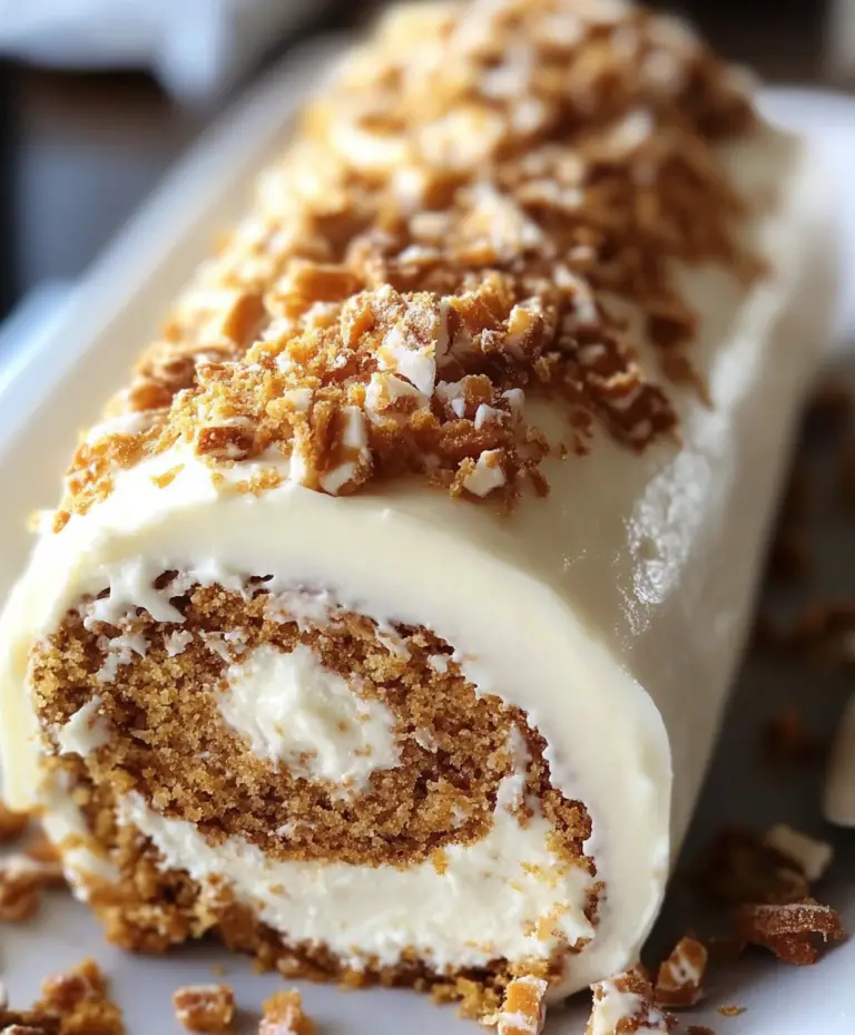 Deliciously Spiced Carrot Cake Roll with Creamy Filling