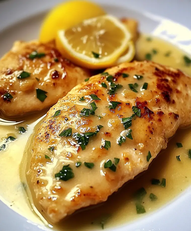 Tangy Lemon Chicken Piccata 🍋🐔