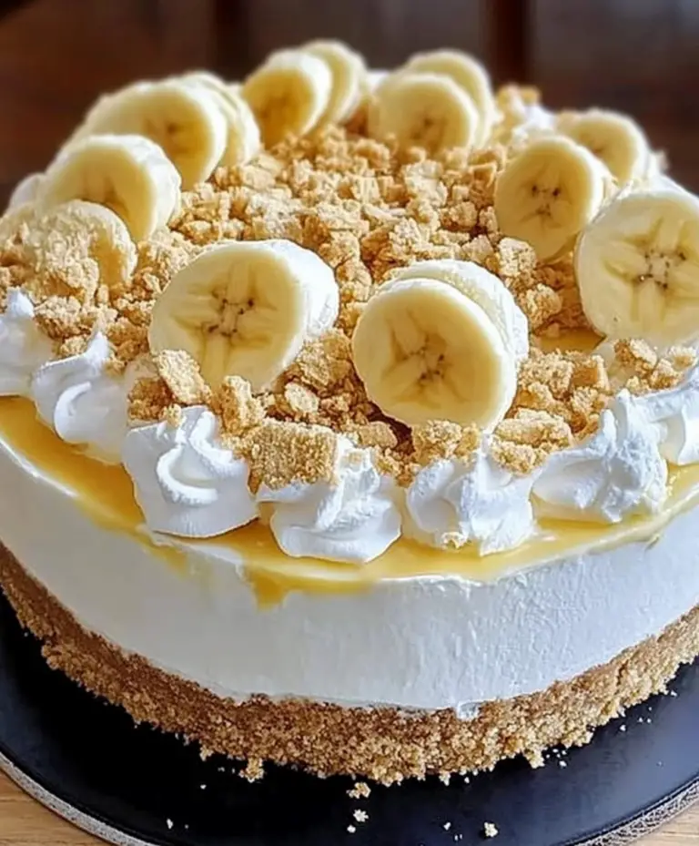 Creamy Banana Pudding Cheesecake Delight