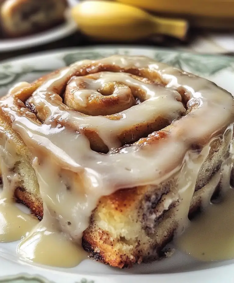 Soft Banana Cinnamon Swirl Rolls