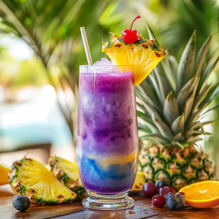 Jamaican Purple Rain 🍹🌴 : A Tropical Escape in Every Sip!