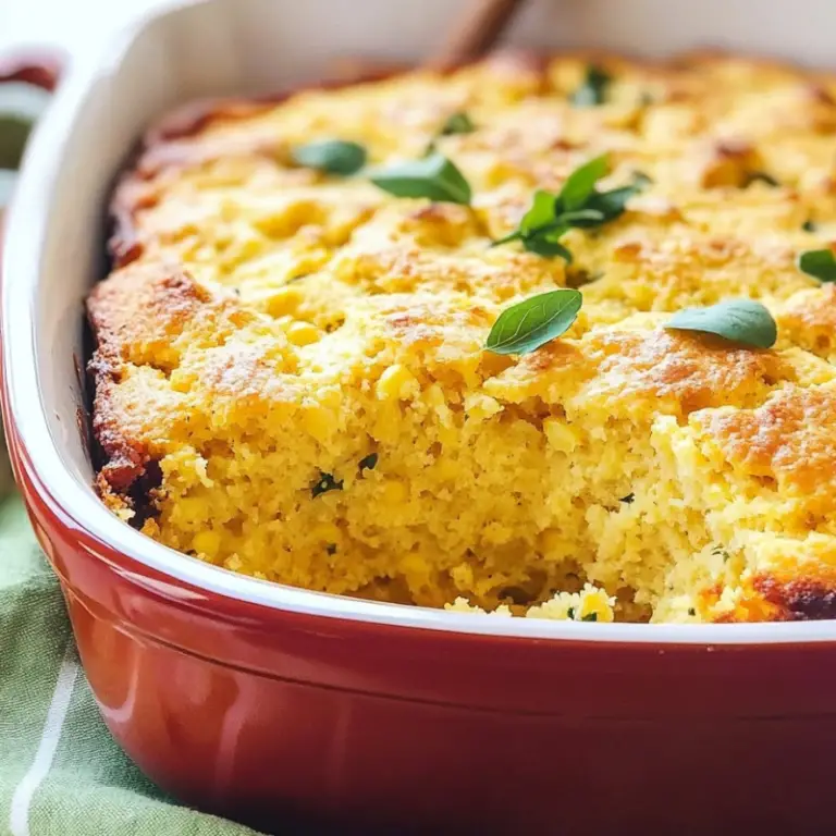 Autumn Herb Cornbread Casserole