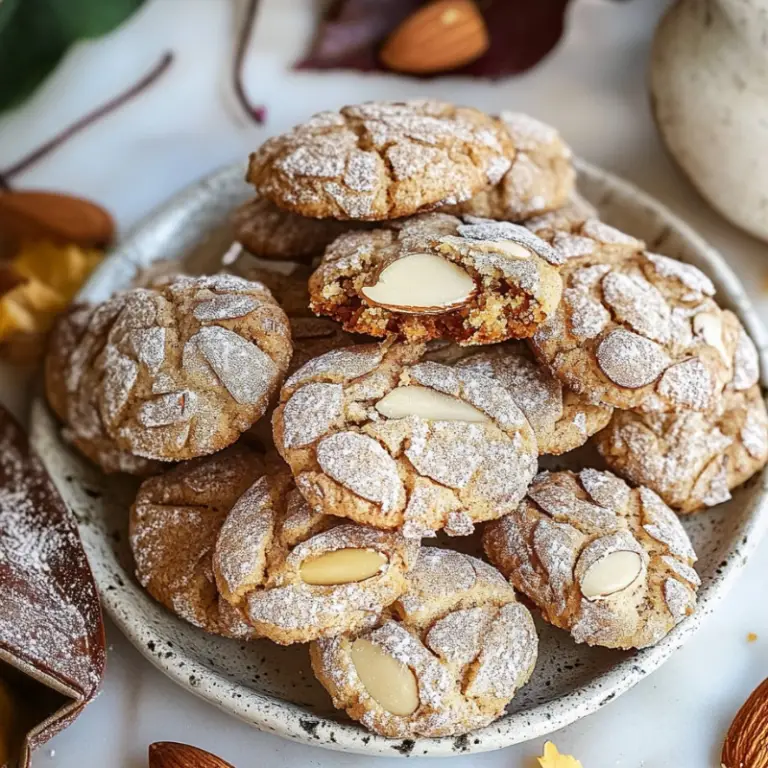 Autumn Spiced Almond Cookies
