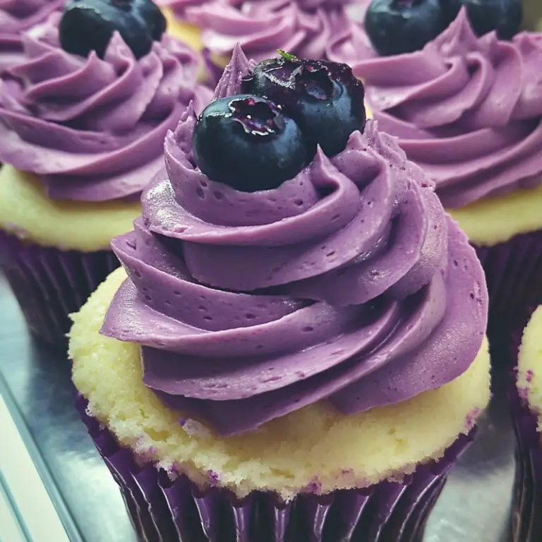 Blueberry Lime Cheesecake Cupcakes