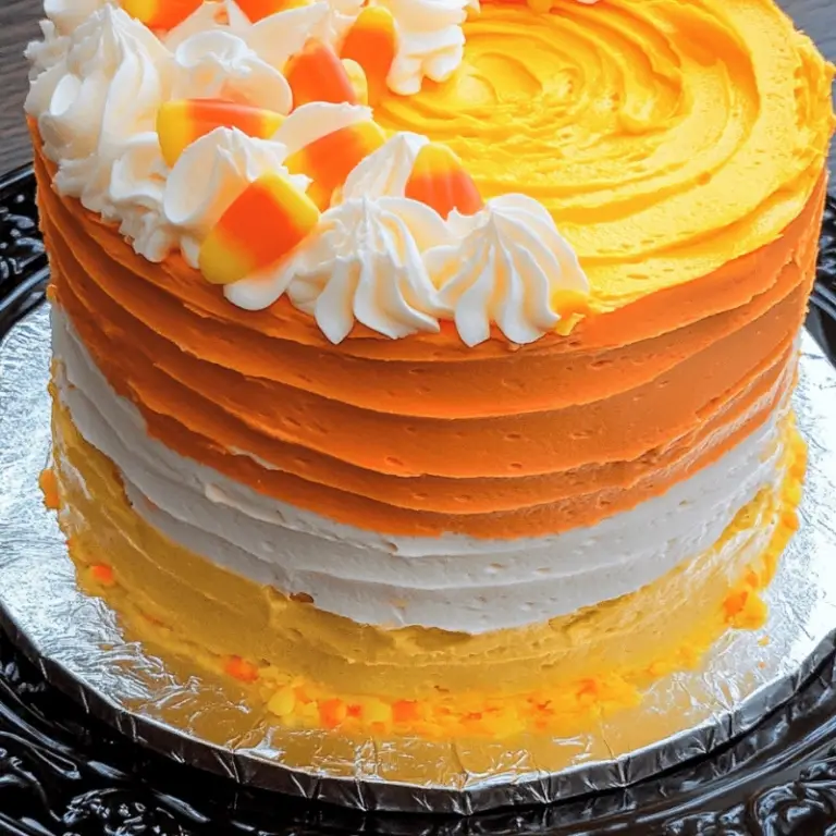 Candy Corn Delight Cake