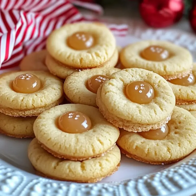 Caramel Button Cookies