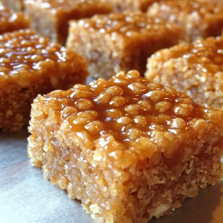 Caramel Rice Krispie Treats Brownies Recipe