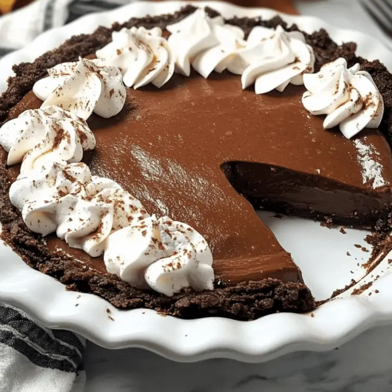 Chocolate Autumn Spice Pie
