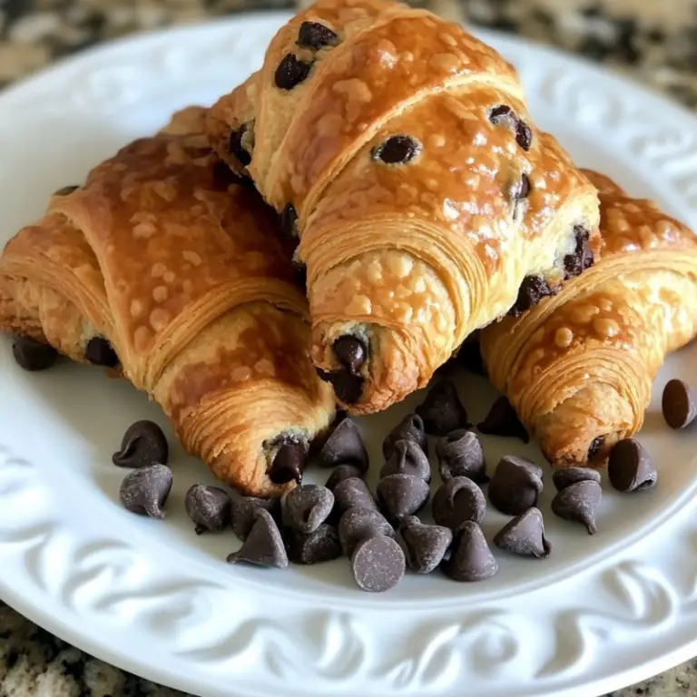 Chocolate Chip Cookie Croissants