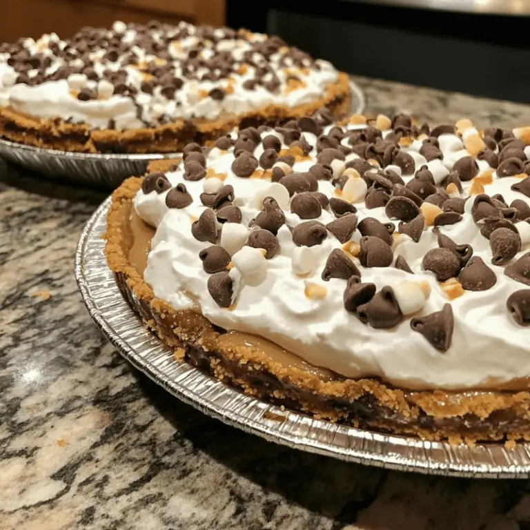 Chocolate Chip Marshmallow Pie