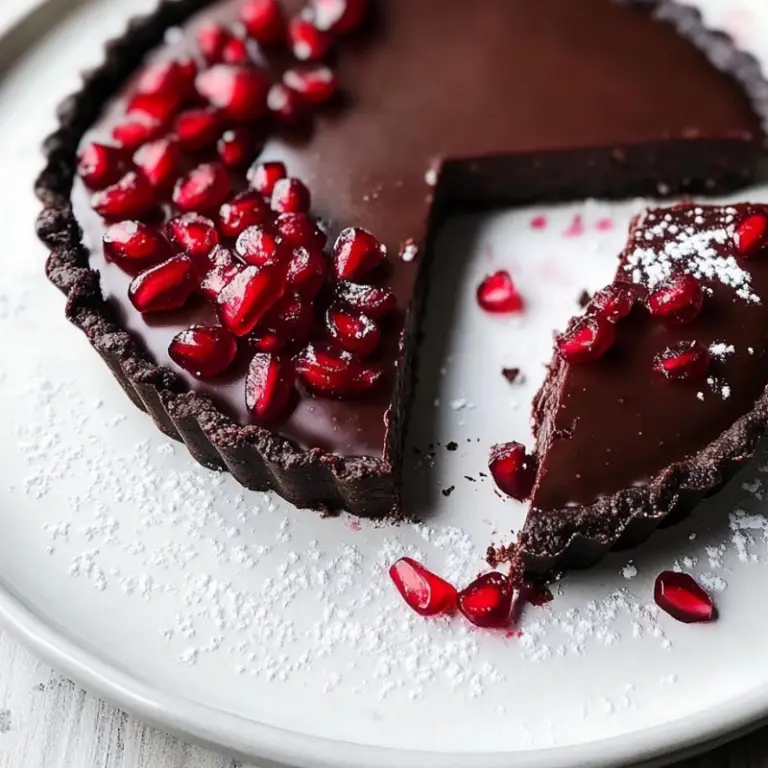Chocolate Pomegranate Tart