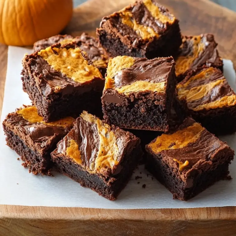 Chocolate Pumpkin Brownies