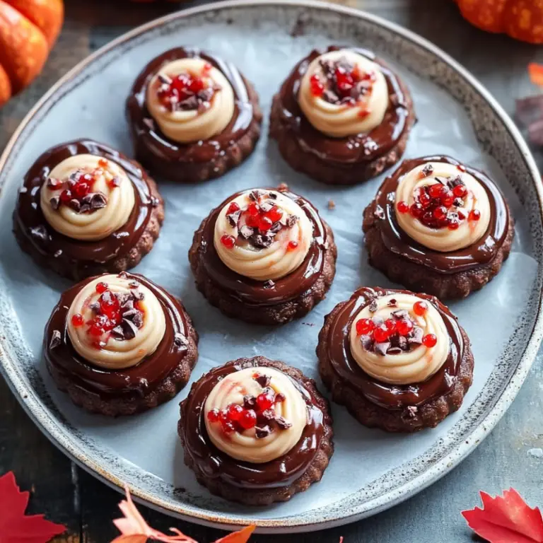 Chocolate Pumpkin Thumbprints