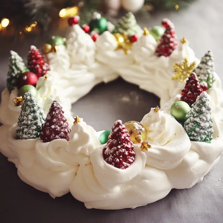 Christmas Pavlova Wreath