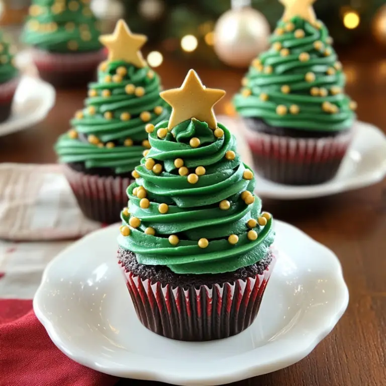Christmas Tree Cupcakes