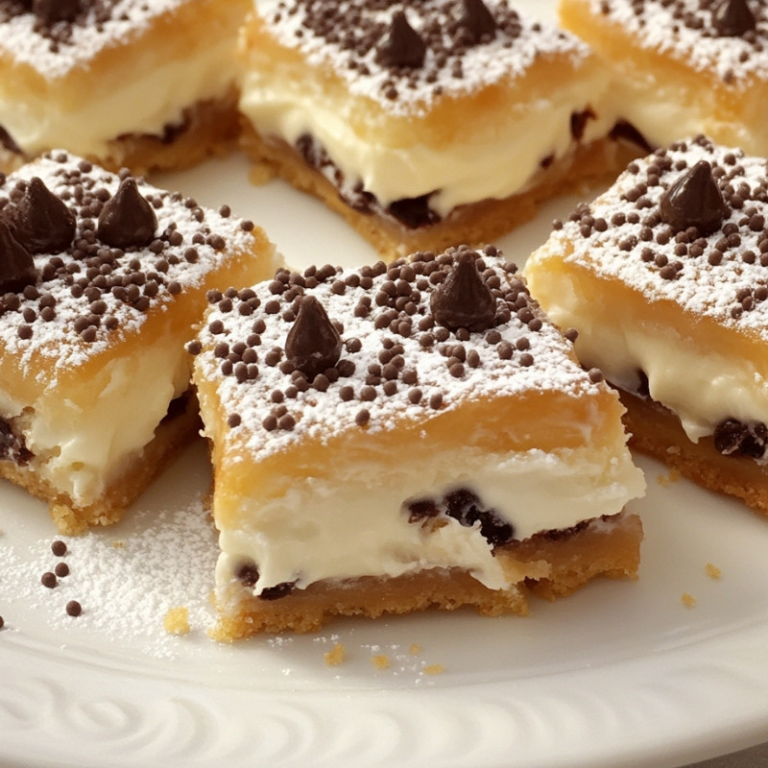Classic Cannoli Squares