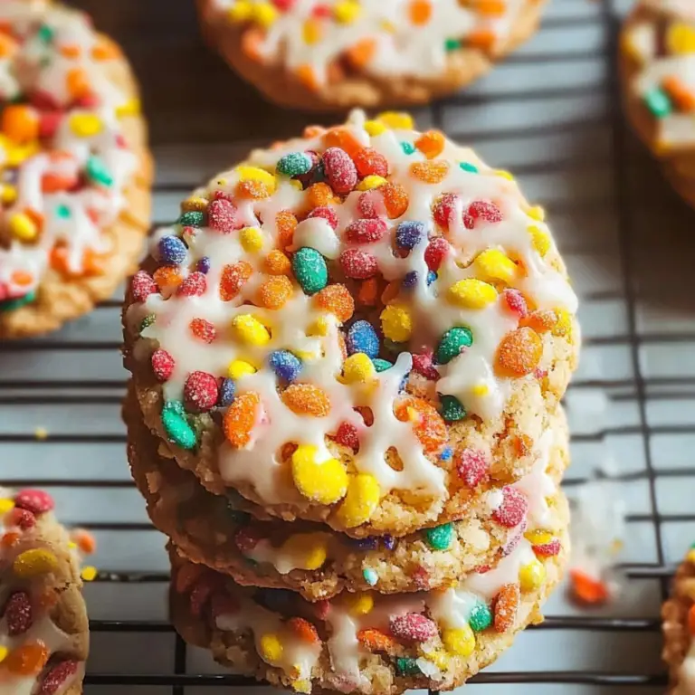 Colorful Fruity Pebbles Cookies