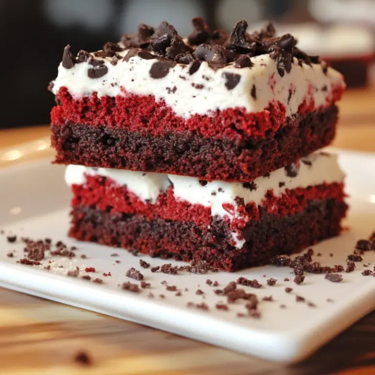 Cookies & Cream Red Velvet Brownies