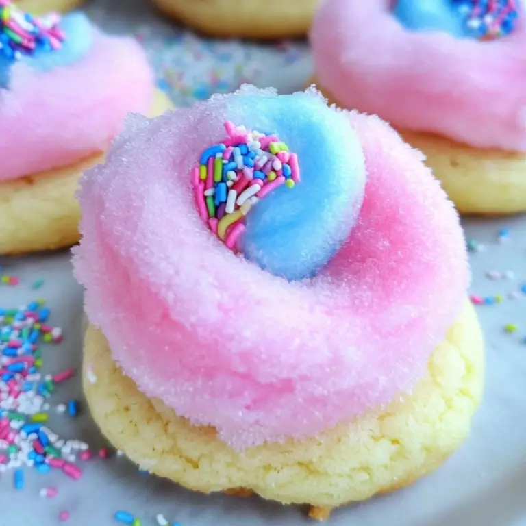 Cotton Candy Swirl Cookies