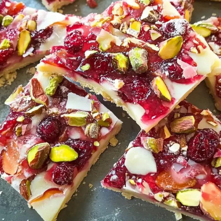 Cranberry Pistachio Bark