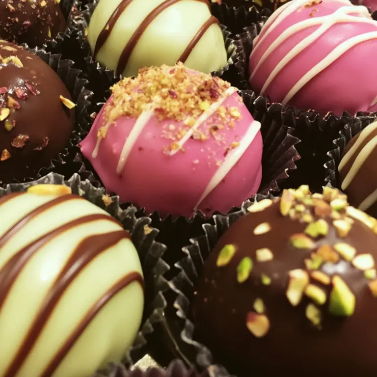 Cranberry Pistachio Truffles