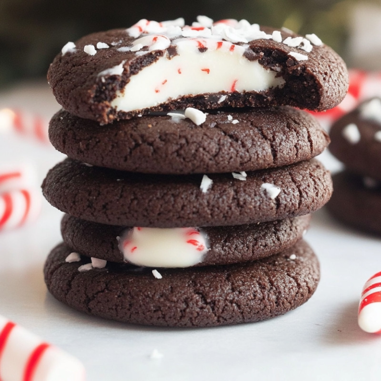 Dark Chocolate Peppermint Cookies