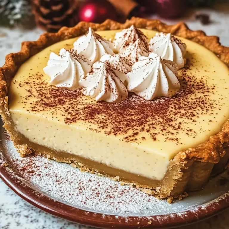 Eggnog Custard Pie