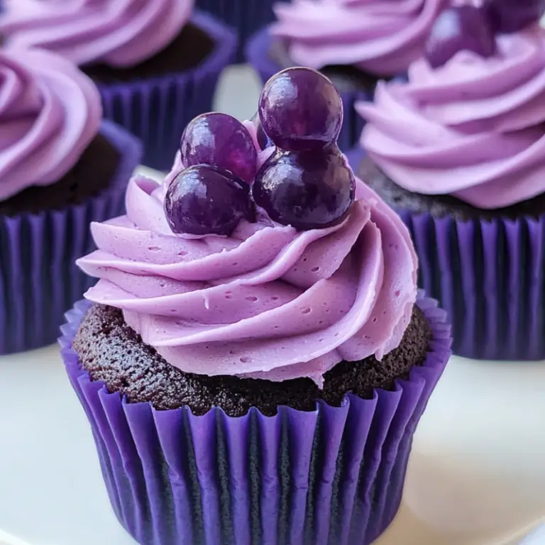 Grape Soda Cupcakes