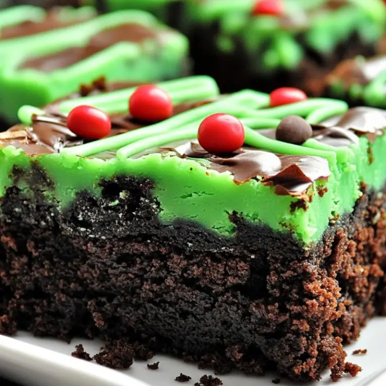Grinch Brownies