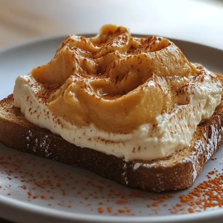 Honey Butter Toast with Spiced Pumpkin Cream