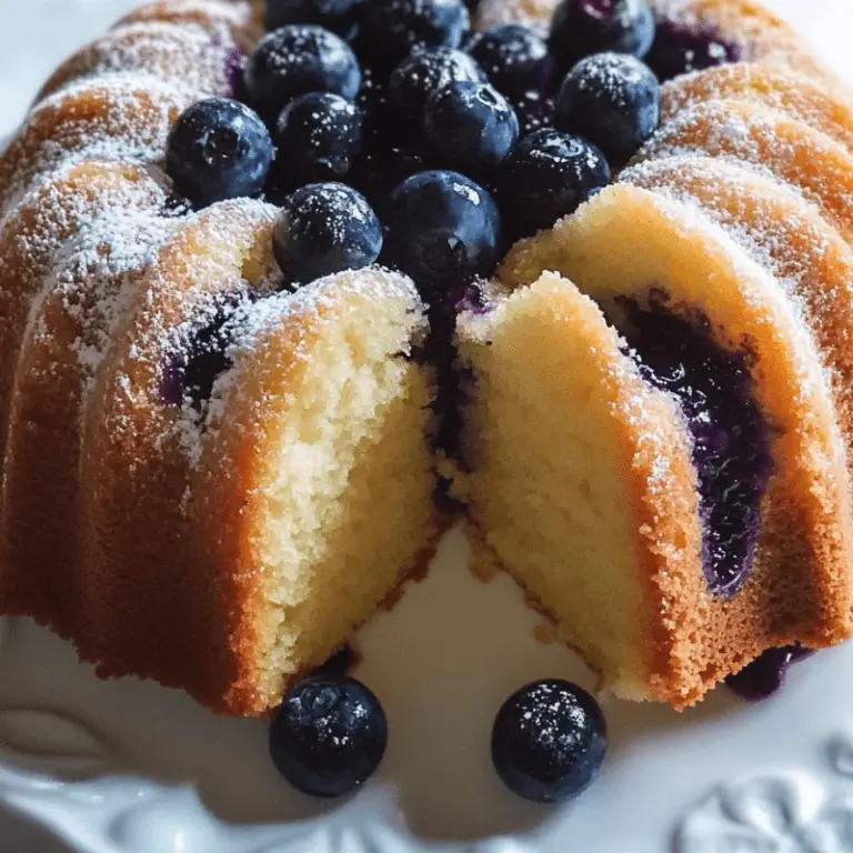 Lemon-Blueberry Bundt Cake