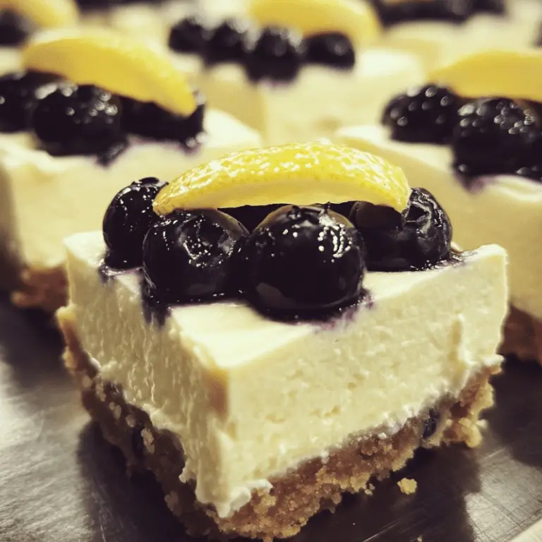 Lemon Blueberry Cheesecakes