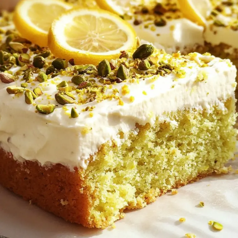 Lemon Pistachio Cake