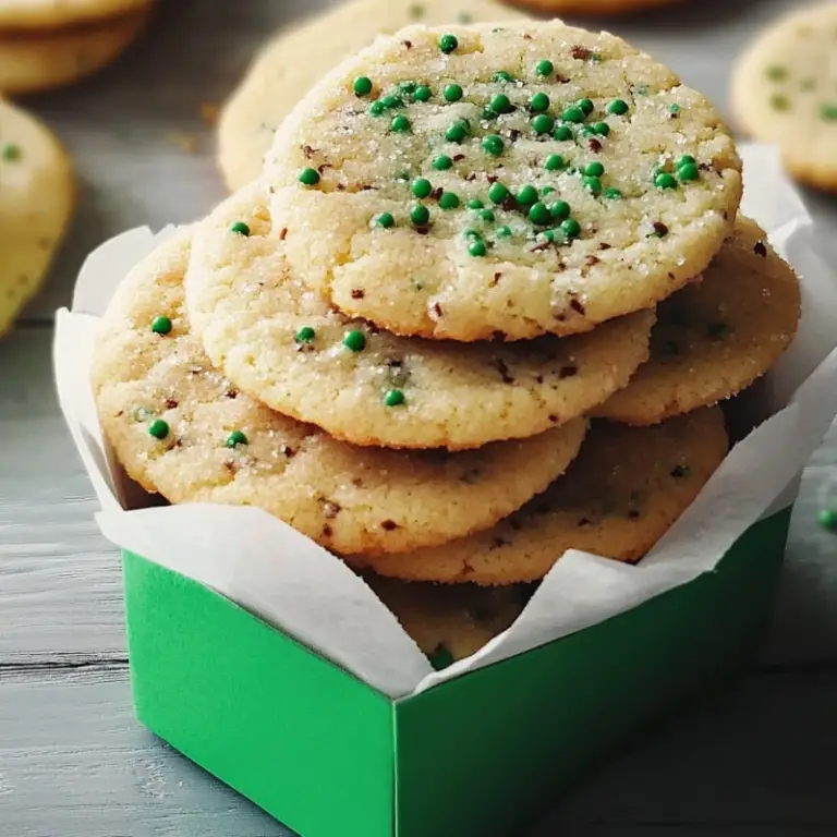 Mint Butter Cookies