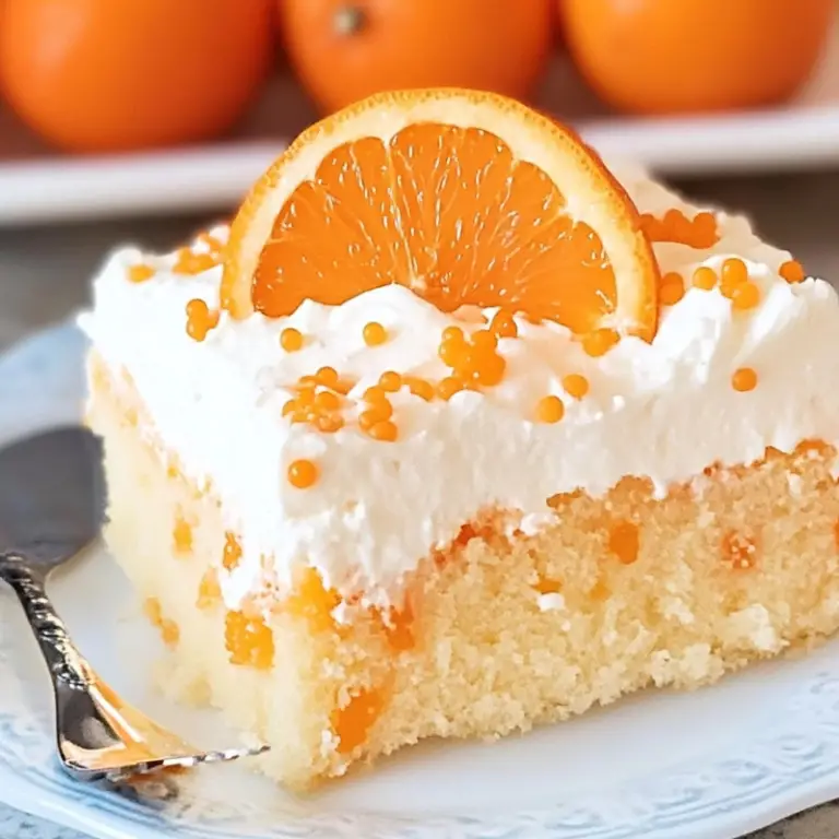 Orange Creamsicle Poke Cake