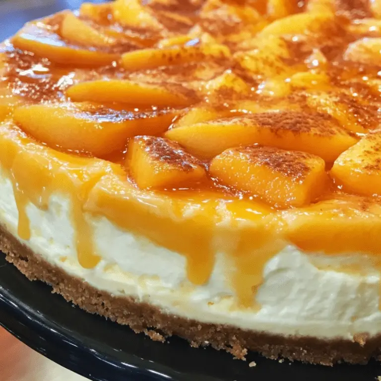 Peach Cobbler Cheesecake