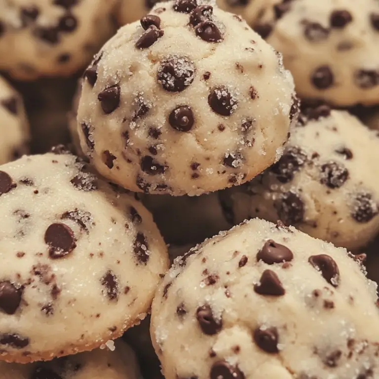 Peanut Butter Chocolate Chip Snowball Cookies
