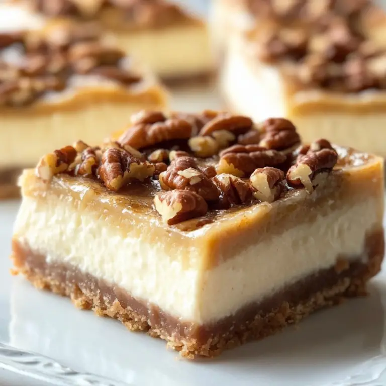Pecan Cheesecake Bars