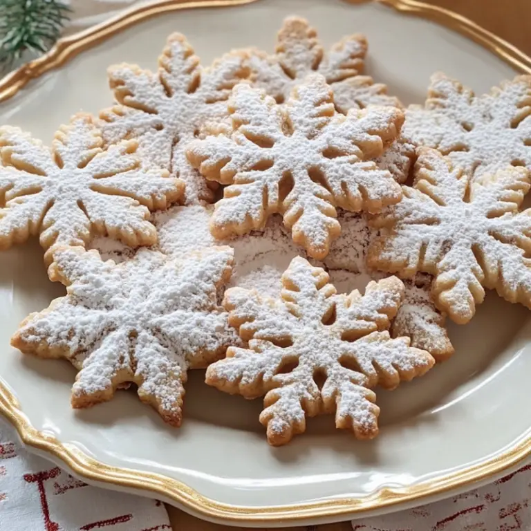 Pecan Snowflake Cookies