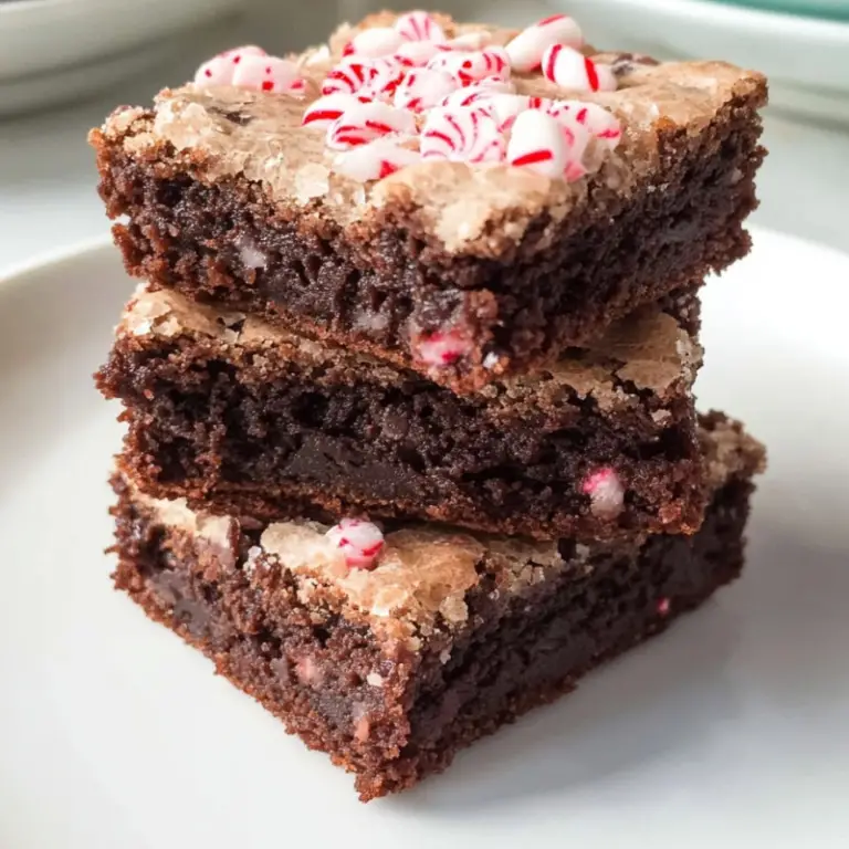 Peppermint Bark Brownies