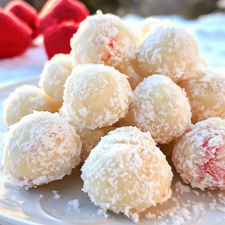Peppermint Lemon Snowballs