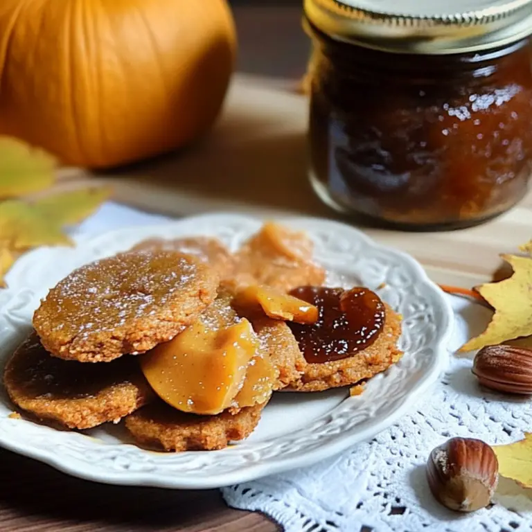 Pumpkin Jam Chestnut Cookies