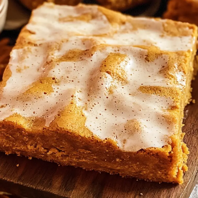 Pumpkin Spice Blondies