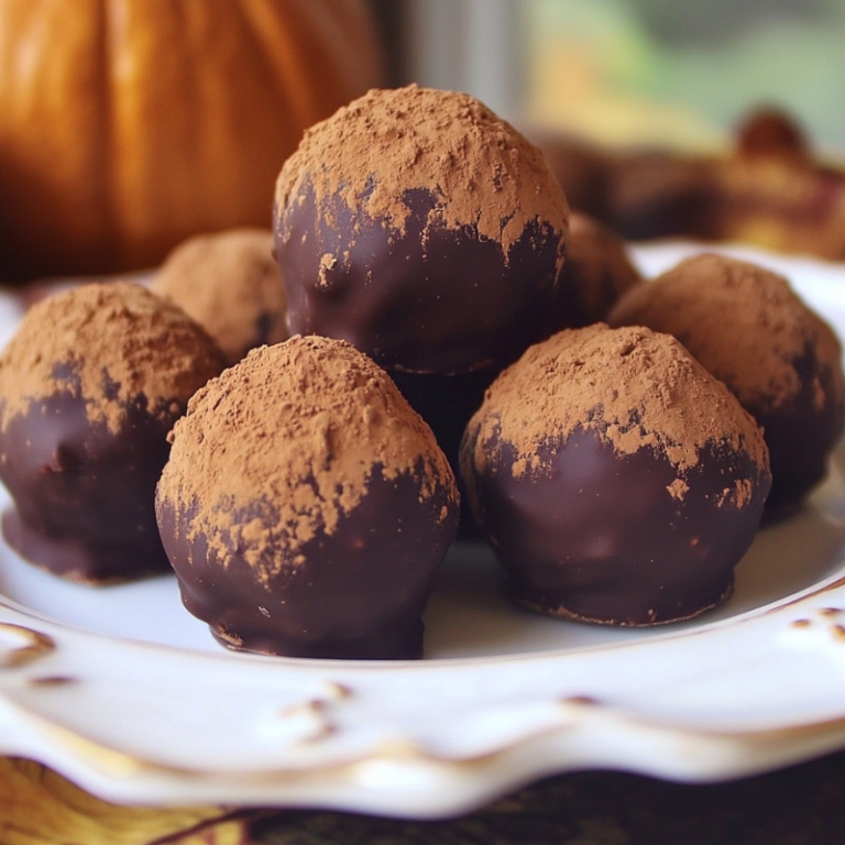 Pumpkin Spice Chocolate Truffles