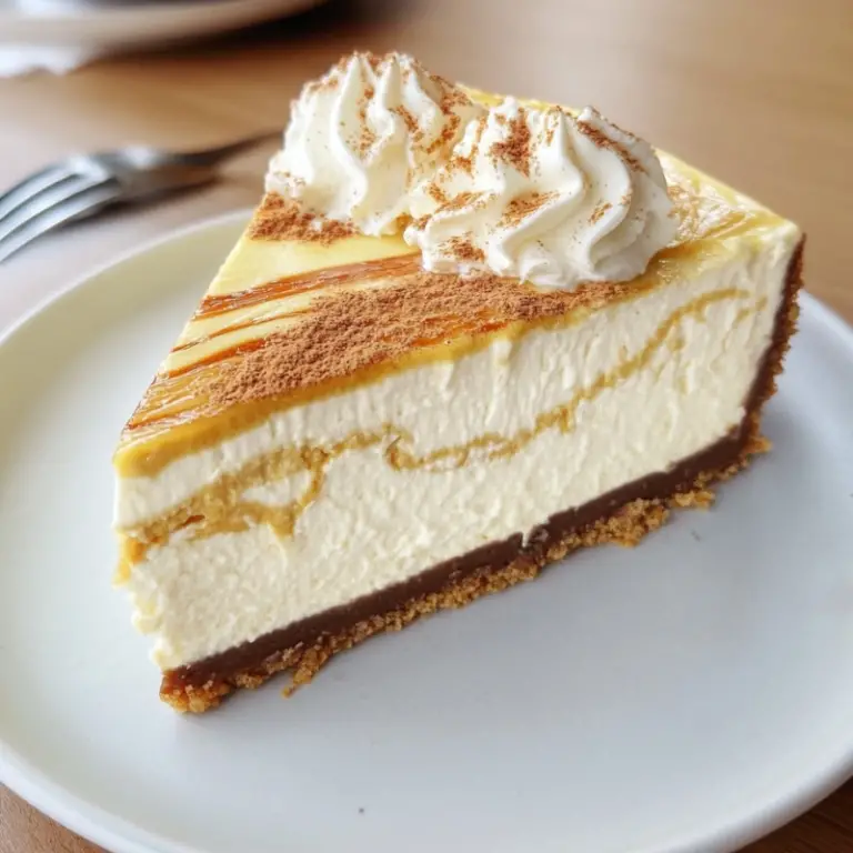Pumpkin Spice Marbled Cheesecake